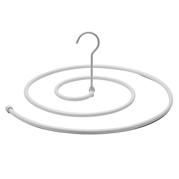 Tørrestativ til tørreark - Hvidt pladsbesparende multifunktionelt spiral tørrestativ 304 rustfrit stål tørrestativ