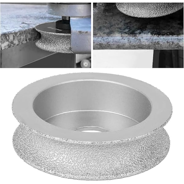 Diamantic slibeskive, konkav slibeskive til granit, marmor, jern, stål, konveks murværk (3,0 cm)