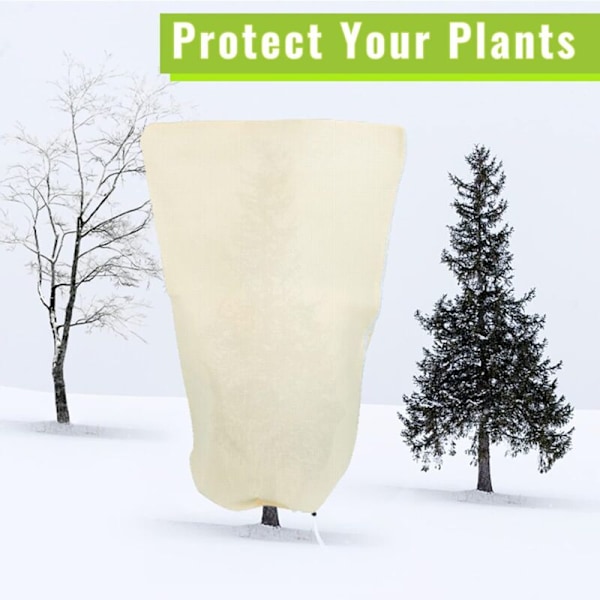 Vinterbeskyttelse til udendørs planter 100x80cm, sæt med 3 vinterdækningsplanter, beskyttelsesdække planter vintersejl vinterdække genanvendelig plante genanvendelig