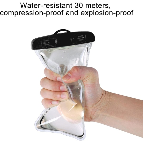 Vanntett smarttelefonveske [2-pakning], vanntett telefondeksel IPX8