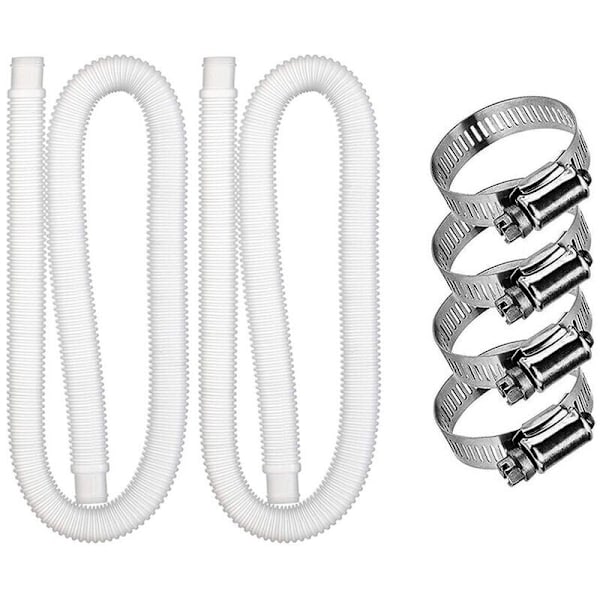 Reservdelar rör Intex uppblåsbar pool för poolpumpar på 300/330/530/1000 gallon (2-pack)
