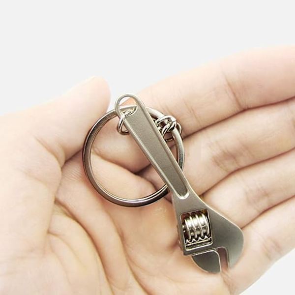10 stk. Metal Mini Håndværktøj Nøglering Mini Hardware Værktøj Nøgleringe Lad Som Om Leg DIY Kreativt Værktøj Bil Nøglering Gaver Skruetrækker Nøglering Juster