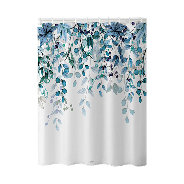 Trykt hjem vanntett og muggsikkert polyester dusjforheng stoff bad toalett skillevegg gardin 180*180 cm