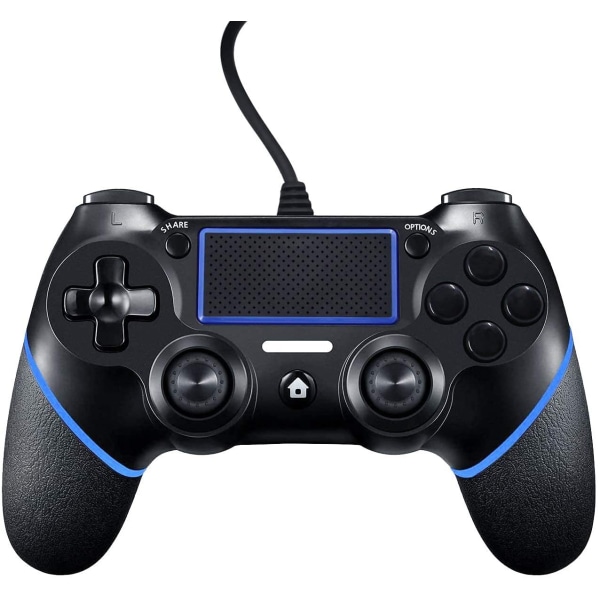 Blue Wired Gamepad til PS-4, Wired Game Controller til Play-Stati