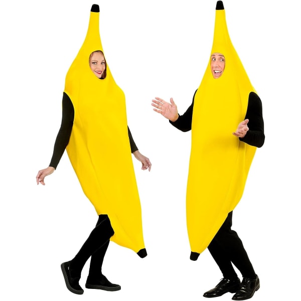 1 stk Banan komplet kostume til voksen, fest og karneval, legetøj 7