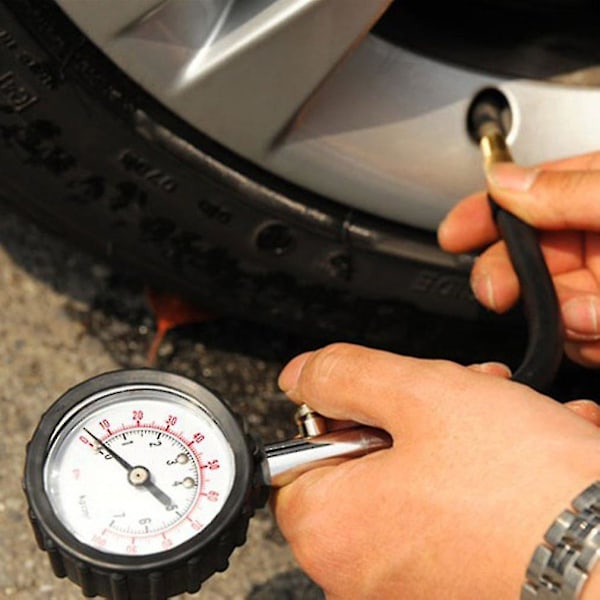 Däcktrycksmätare för bil, lastbil och däck 0-100psi testmätare