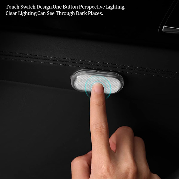 2 kpl auton LED-sisävalot, 7 väriä tunnelmavalaistus auton sisätiloihin, USB-ladattava auton sisätilan lukuvalo, kannettavat LED-valot autoon
