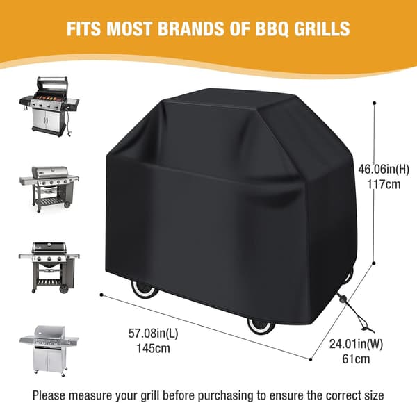 420D grilltrekk (145*61*117cm svart)