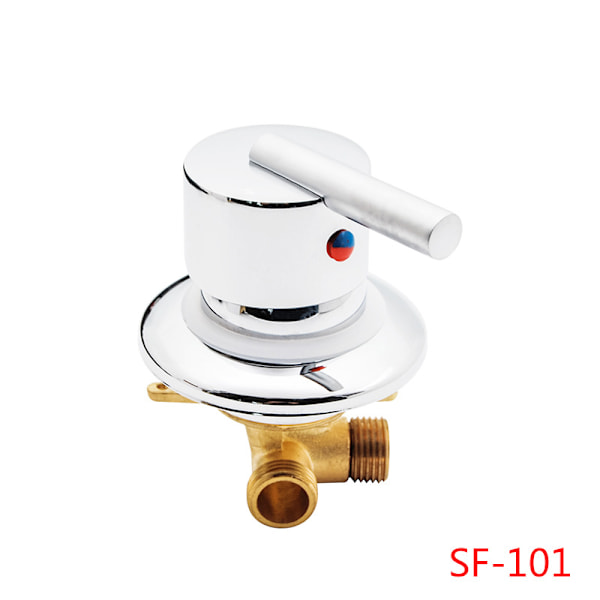 Dusjvegg Blandingsbatteri Messing Dusjhode Krom Uttak Diverter Dusj Blandingsbatteri G1/2 tommer Kobling Kaldt og Varmt Vann Dusj Blandingsbatteri for (SF-10