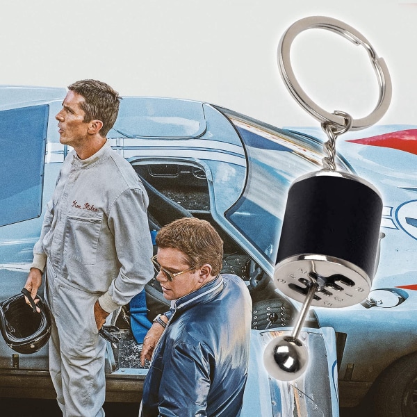 Bil modifierad metall växel nyckelring hänge, kreativt växelhuvud sma