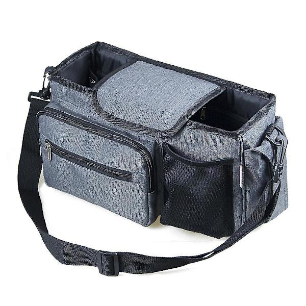 Baby Stroller Pannier Bag Bærbar Messenger Bag Universal Barnevogn Vogn Organizer Oppbevaring Håndveske