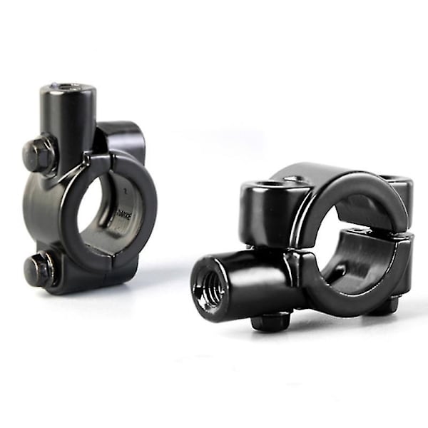 2 st Motorcykel Styrebackspegel Fäste, Universal 7/8\" Styrebackspegel Fäste 8/10mm Spegelmonteringsfäste