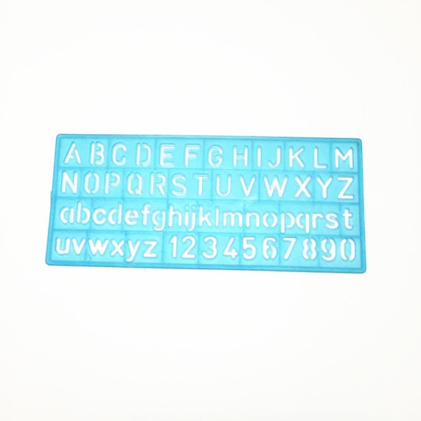 4 stk Alfabetbogstavstencil, tal- og bogstavstencil Genanvendelig D