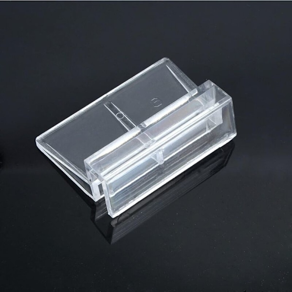 Akvarium akryl akvarium täckclips, 8 delar, transparent glastäckclips stöd för akvarium, universella lockclips för akvarier utan kant (8