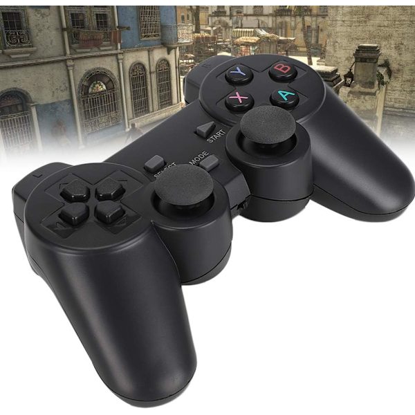 Universal Game Controller, Trådløs Gaming Controller PC Controller med Dobbelt Vibration  2.4Ghz USB Modtager, Trådløs Gamepad Joystick til TV/TV Bo
