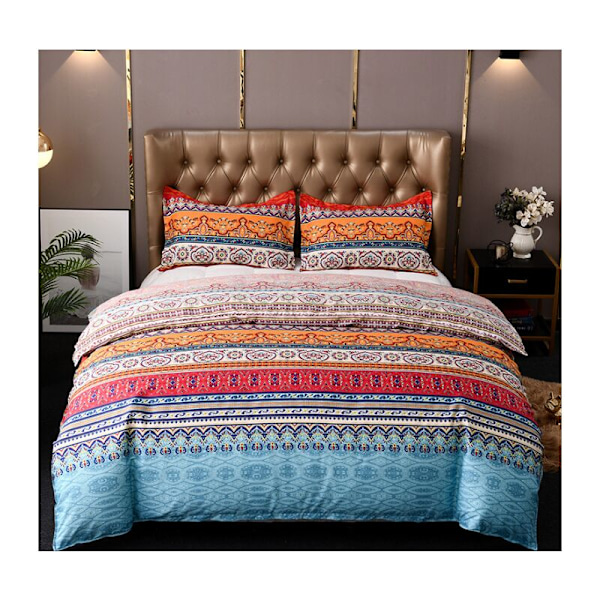 Matelassé Boheme Dobbelt 3-delt Matelassé Patchwork Vendbar Blød Vendbar Blød Soveværelse I mikrofiber 220 240 cm