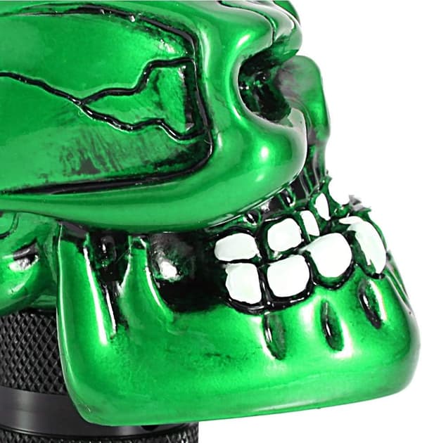 Universal Skull Gear Shift Knob (Grøn), Universal Gear Shift Knob til Bil Skelet Konvertering