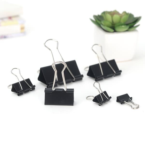 Binder Clips 25mm Svart 20 stk