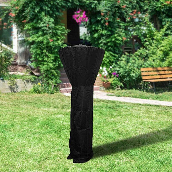 210D Uteplatsvärmare Överdrag, Vattentätt Utomhusvärmare Överdrag Skyddande Överdrag för Uteplatsvärmare, （svart）226*85*48cm