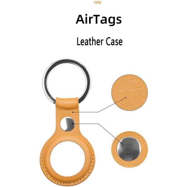 4-delt Airtag-positionering og anti-tab læderbeskyttelse