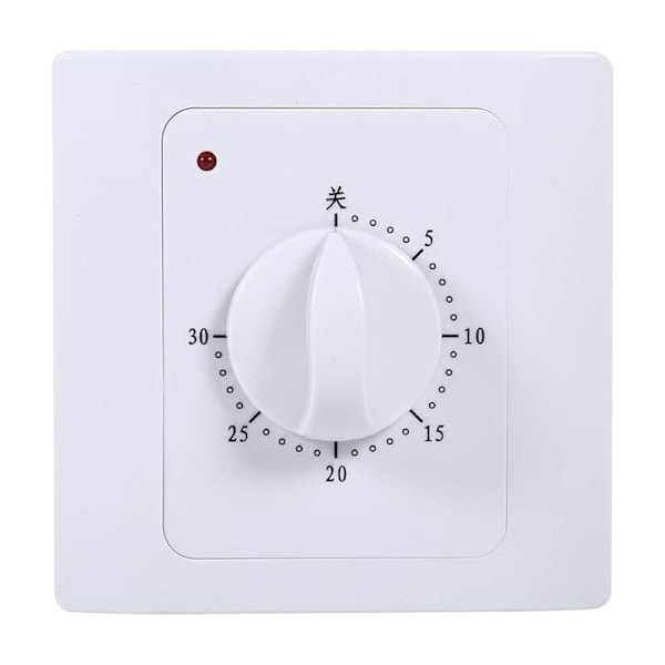 Mekanisk timerströmbrytare, MAGT 220V 10A 30 min Digital elektrisk timer Tidskontrollströmbrytare Kontroll med intelligent räkning Timerströmbrytare