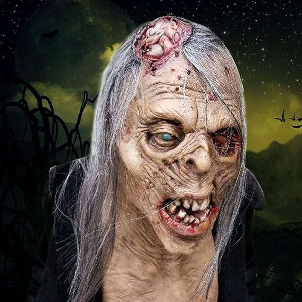 Horror The Walking Dead Zombie Maske Uhyggelig Halloween Kostume Horror Blodig Voksen Halloween Dekoration Rekvisitter