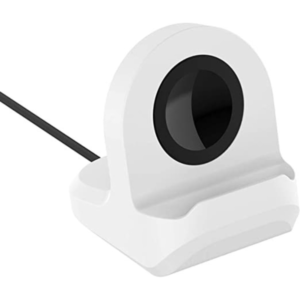 Silikoninen latausteline Apple Watch Series 1/2/3/4 42mm 38mm 40mm 44mm latauskaapelille, valkoinen