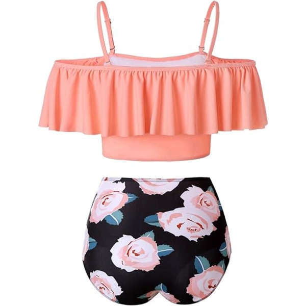 S,Tummy Control Badkläder för Kvinnor, Off Shoulder