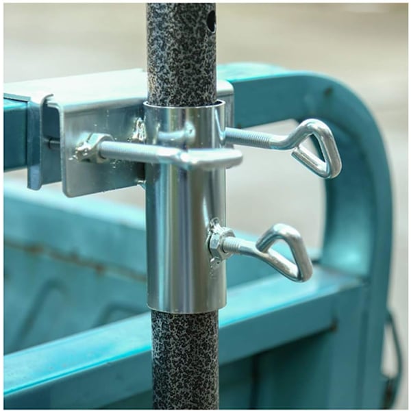 Paraplyholder, Balkon Parasolholder, Paraplyklemme, Holder til Have, Terrasse, Balkon, Balustrade