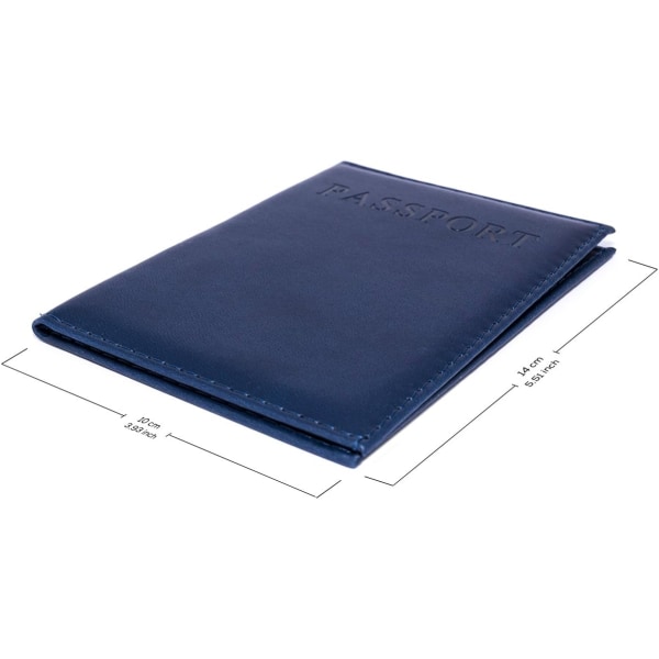 Marineblå - Etui - Pass etui (1 stk)