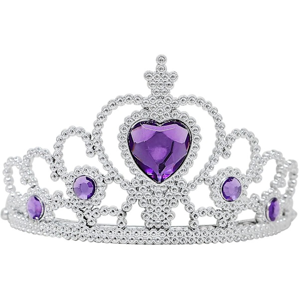 Tyttöjen lasten prinsessa kuningattaren sauva tiara kruunu pukeutuminen prinsessa vaaleanpunainen