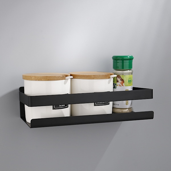 Étagère de douche murale en acier inoxydable 23 cm, noir
