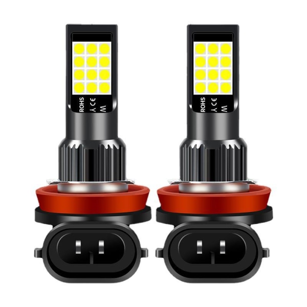 Billad LED frontlykter for tåkelys, superlysende, gylne øyne, H11 H3 9006 881 H8 pære (2 stk.)