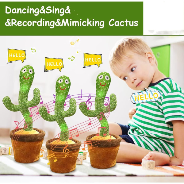 Dansende og gentagende kaktus, Talking Cactus Repeating Cactus Toy