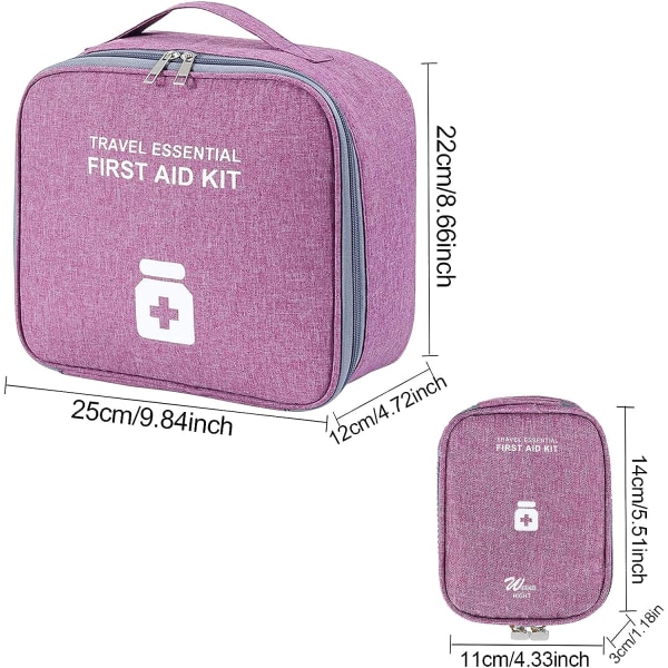 2 delar Tom Kit, Box, Portable Medicine Bag, Wa