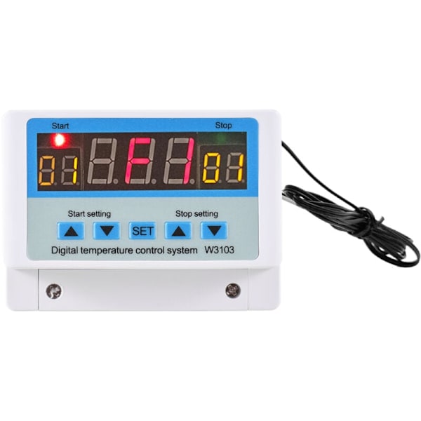 Digital LED temperaturkontroller 30A/AC110-220V Intelligent termostat värme- och kyltemperaturkontrollsystem med sensor