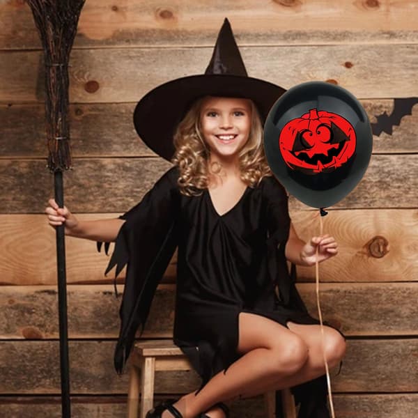 20 stk. langtidsholdbare Halloween-balloner (kranier)