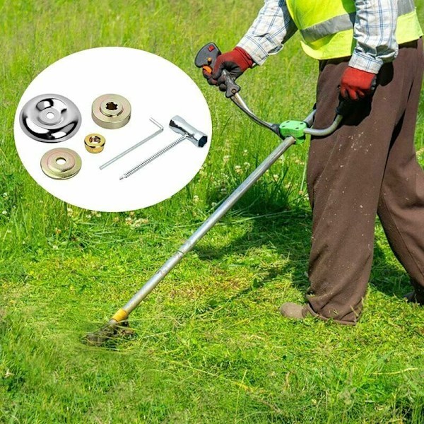 6-delars kit Inspeaks Debrusaille och metall Debrusaille, metallhastighetslåda, långt universellt fixeringskit, trädgårdsadapterkit