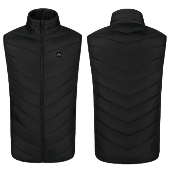 Heated vest for men and women 9 heating zones Lightweight heated jacket with 3 heating levels USB rechargeable No batteries