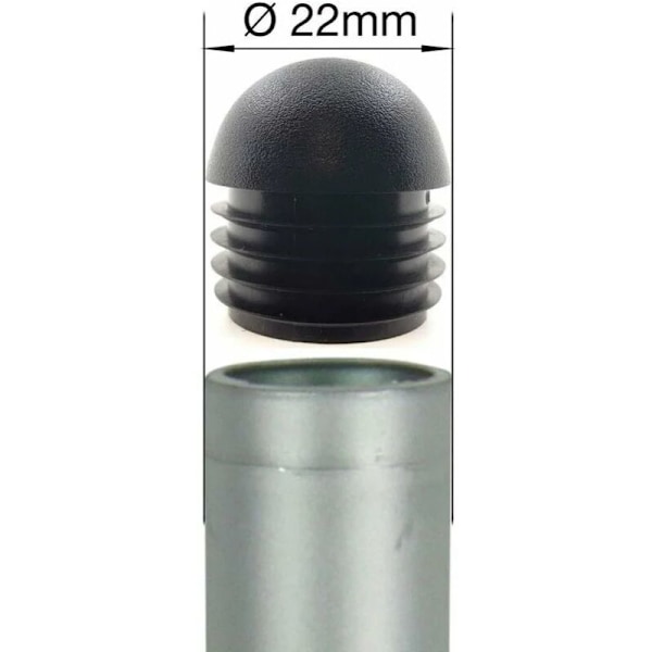 16 stycken (22mm) - Alla storlekar - Bomotic insatser i runda rörpluggar, lock, pluggar för bords- och stolsben, möbler