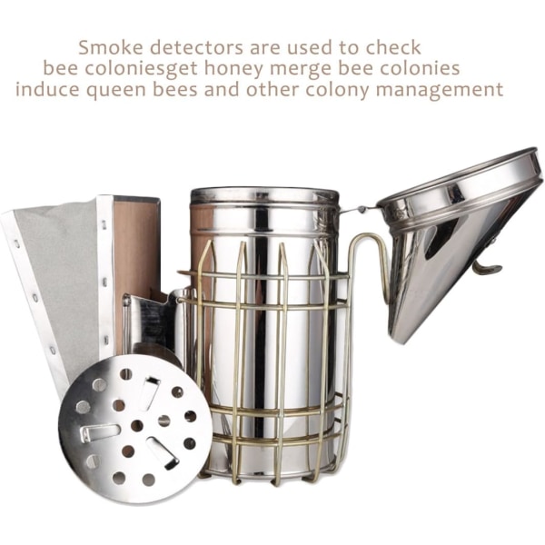 Biavlerværktøj, 8 stk. Hive-ryger i rustfrit stål, Biavler-API