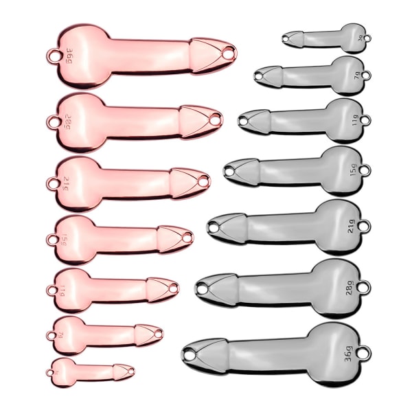 4 stk. rose gold bly sort skala vej agn fiskeri grej falske lokkemad pailletter bulk fiskeartikler（11g）