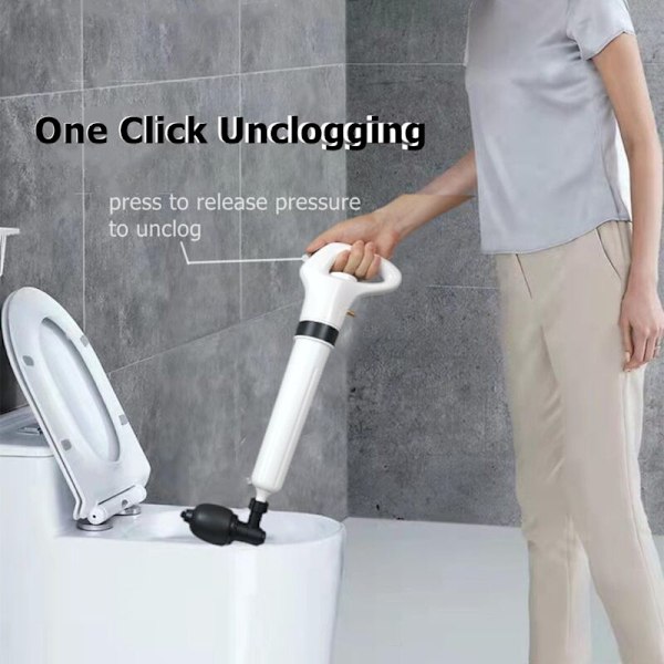 Toilet afløbsåbner, rørrenser, badeværelsesstempel, robust lufttømmende afløbsåbner
