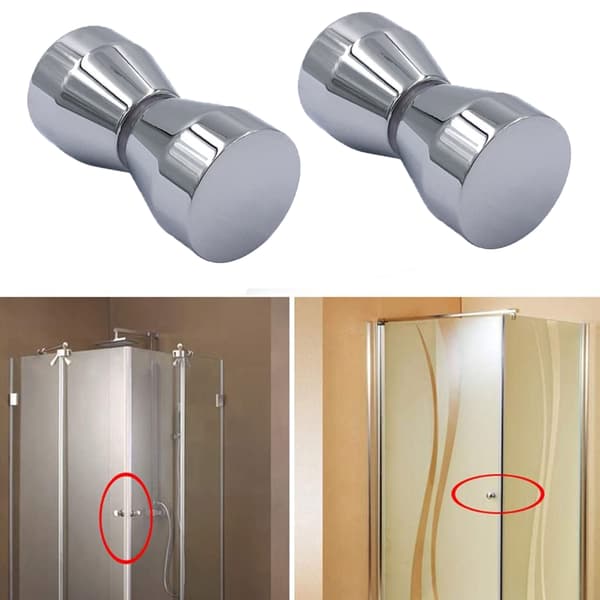 2 stk. Dørgreb Kommode Dørknap Aluminium Legering Kromgreb, Aluminium Legering 6cm x 3cm