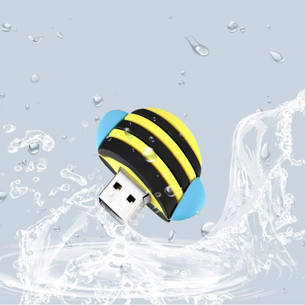 Plast Cartoon U-disk PVC Plast Cartoon U-disk Fashion Animal Flash-disk 128GB (Liten Bi)