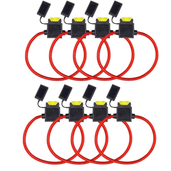 8 kpl 12V sulakepidike vedenpitävä 14AWG 20A auto auton moottorin sulake terä