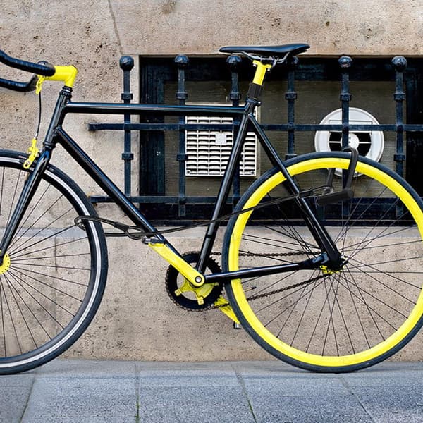 Cykel U-lås, D-lås med ro-bygel