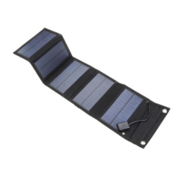 5V 15W USB Solcellelader Bærbar Solcelle Vandtæt Solbatteri Oplader Solpanel USB Powerbank med 5 Solpaneler d