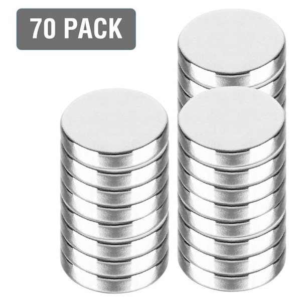 Hengda 70x neodymmagneter for magnetisk tavle Pin Stark Super N48 Disker Ø10x2mm