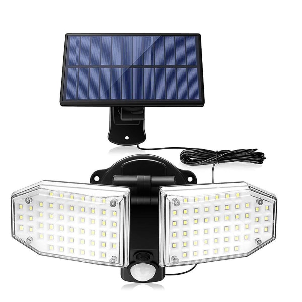 Solcellslampa - Solcellsensor Vägglampa LED Vattentät Smart Sensor Highlight Trädgård Solcells Vägglampa Utomhus